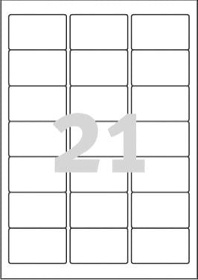 Изображение Avery Zweckform ETYK.ZF J8560 63,5X38,1 25 ARK./525/ ETYKIETA - J8560-25