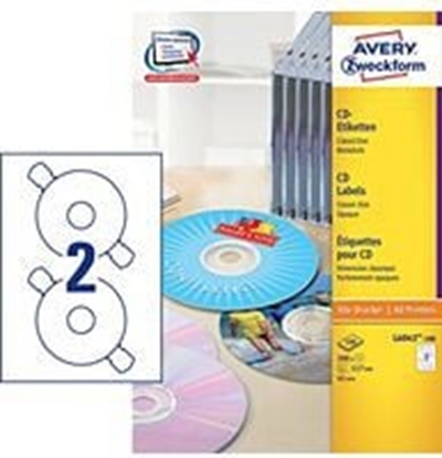 Изображение Avery Zweckform Etykiety na CD 117mm 100 arkuszy (L6043-100)