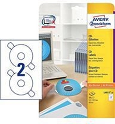 Изображение Avery Zweckform Etykiety na pyty CD 117mm 25 arkuszy (L6015-25)