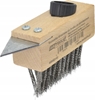 Picture of AWTools AWTOOLS SZCZOTKA DRUCIANA DO BRUKU ZE SKROBAKIEM N/O