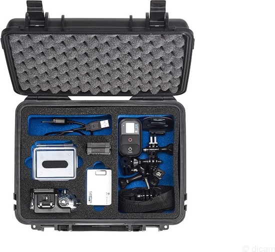 Picture of B&W Outdoor Case Type 1000 black with pre-cut foam insert