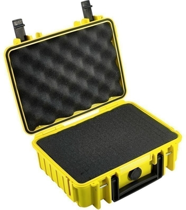 Picture of B&W Outdoor Case Type 1000 yellow with foam insert