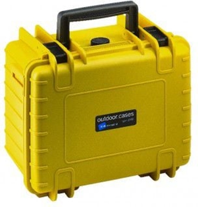Picture of B&W Outdoor Case Type 2000 yellow with foam insert