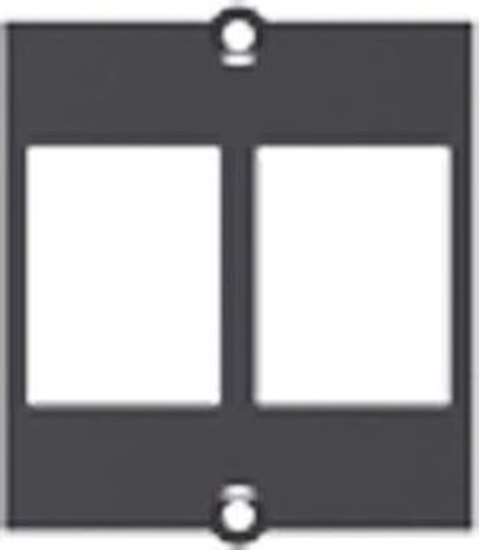 Изображение Bachmann custom module frame 2x keystone with metal holder, black