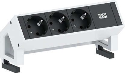 Picture of Bachmann DESK2 3xCEE7/3 power 0.2m, GST18 incl. 375,000 RAL9010, white