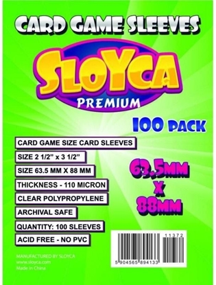 Attēls no Baldar Koszulki CCG Premium S 63,5x88mm (100szt) SLOYCA