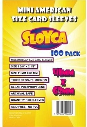 Attēls no Baldar Koszulki Mini American 41x63mm (100szt) SLOYCA