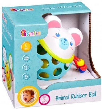Изображение BamBam Kula gumowa z grzechotk mi BAM BAM - 254575