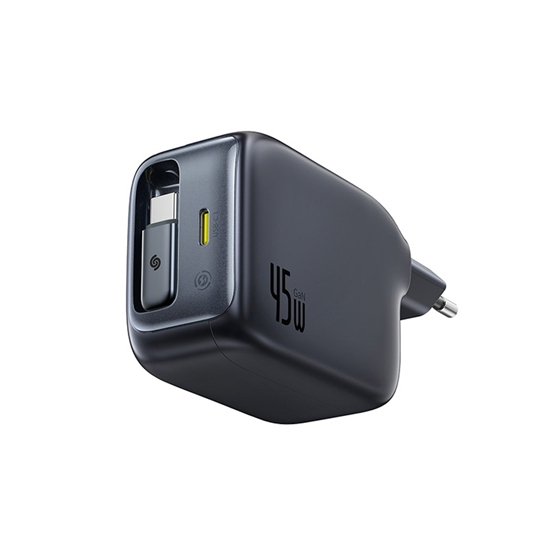Picture of Baseus EnerCore CJ11 Charger Retractable 2C 45W EU Black