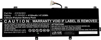Изображение Bateria CoreParts 47.93Wh Li-Polymer 11.55V 4150mAh do Asus P3540FA (MBXAS-BA0280)