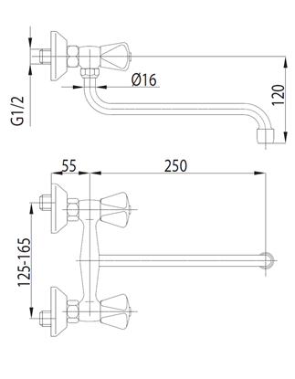 Picture of Bateria kuchenna KFA Standard cienna chrom (300-610-00)