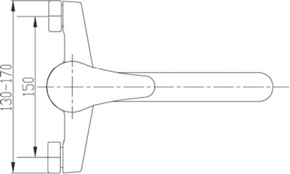 Picture of Bateria wannowa Invena Ava New cienne chrom (BC-06-001-B)