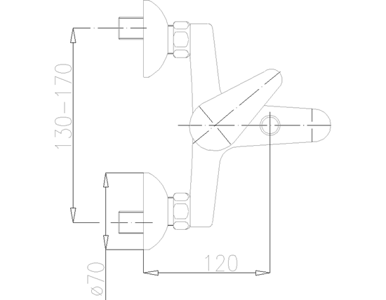 Picture of Bateria wannowa KFA Baryt cienne chrom (554-010-00)