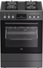 Изображение BEKO Cooker | FBM62330GADSN | Hob type Gas | Oven type Electric | Grey | Width 60 cm | Grilling | LED | Depth 60 cm | 72 L