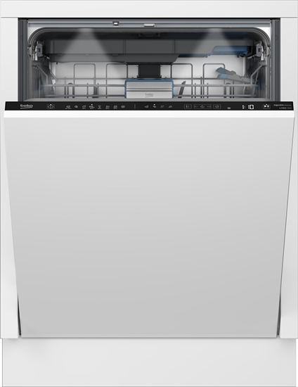 Picture of BEKO Dishwasher | BDIN38542P | Built-in | Width 60 cm | Number of place settings 15 | Number of programs 8 | Energy efficiency class C | Display | AquaStop function | White