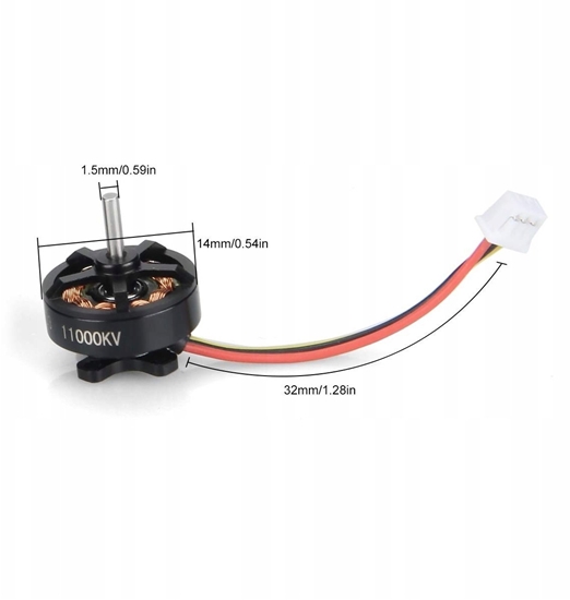 Изображение BetaFPV 1103W 11000KV_2S Brushless Motor for Drone 1 Piece