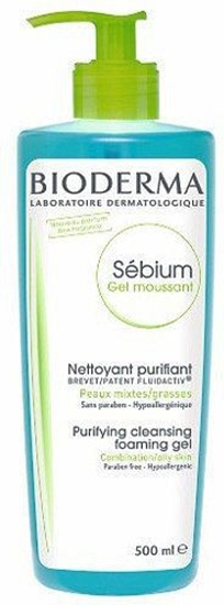 Picture of Bioderma el do twarzy Sebium Purifying Foaming Gel Combination Skin oczyszczajcy 500ml