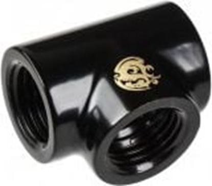 Attēls no BitsPower T-Adapter 1/4" matt black (BP-MBTB)