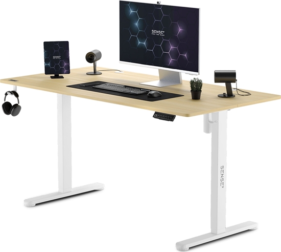 Picture of Biurko SENSE7 Nojo Sosna 140 cmx70 cm White Pine