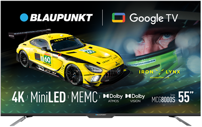 Attēls no Blaupunkt 55MCG8000S 55" (139cm) 4K Ultra HD MiniLED Google TV, Dolby Vision, Dolby Atmos |