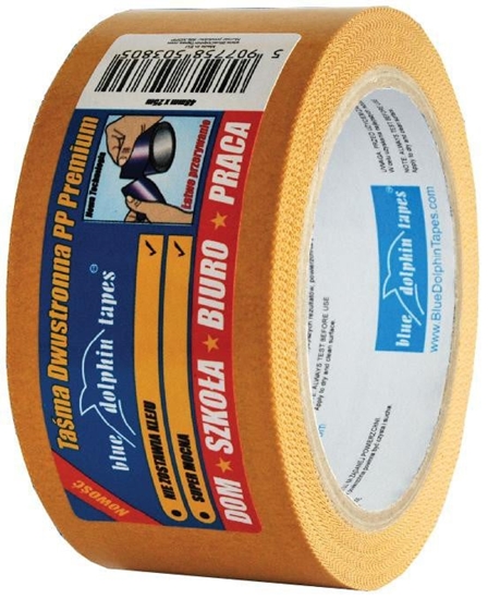 Picture of Blue Dolphin Tama dwustronna PP PREMIUM atwe przerywanie 48mmx25m