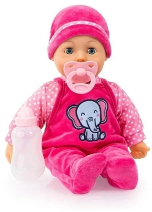 Изображение Bobas pierwsze sowa róowy 38cm