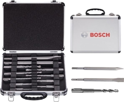 Picture of Bosch drill and chisel set SDS-Plus 11-pcs. in Case