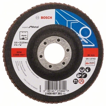 Attēls no Bosch Listkowa tarcza szlifierska X551 P120 115mm (2608607352)
