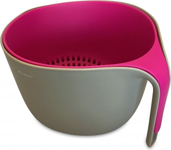 Picture of Bowl and colander, grey and pink Kassel.