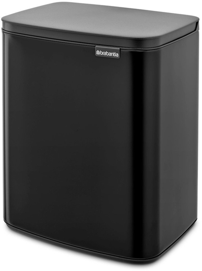 Picture of BRABANTIA atkritumu tvertne Bo  12l  Matt Black 230363 (Atv. iepak.)