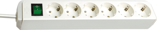 Изображение Brennenstuhl ECO-Line 6 fold white 1,5m + switch