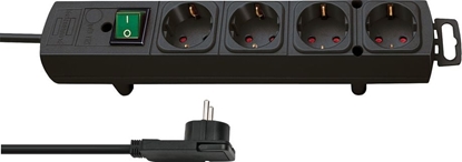 Изображение Brennenstuhl Steckdosenl. Comfort-Line  4x 2m Flachst. sw