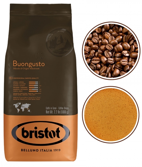 Picture of Bristot Buongusto kawa ziarnista do ekspresu czarna 1kg