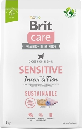 Изображение Brit Sucha karma dla psa Dog Sustainable Sensitive Insect Fish 3 kg