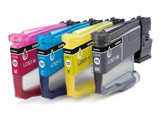 Изображение Brother LC527VAL tintes kārtridžs 4 pcs Oriģināls Melns, Tirkīzzils, Fuksīns, Dzeltens