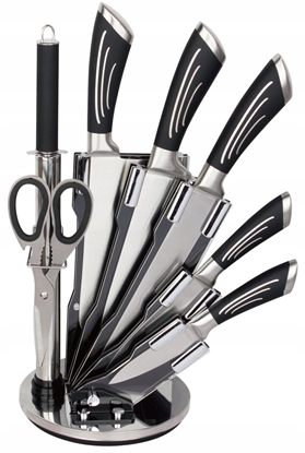 Изображение Brunbeste Zestaw noy kuchennych na stojaku 8-elementowy noe kuchenne komplet BB-3783