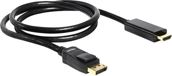 Picture of Cable DP 1.1 > HS HDMI A, M / M, passive, 1.0m, black, Delock