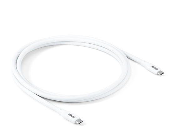 Изображение CABLE USB-C TO USB-C 2M/M/M WHITE CAC-3001 CLUB3D