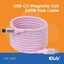 Attēls no CABLE USB-C TO USB-C 2M/MAGNETIC PINK CAC-3031 CLUB3D