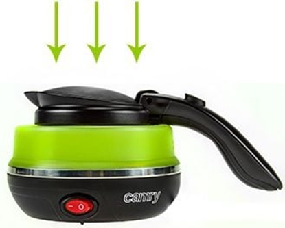 Picture of Camry | Travel kettle | CR 1265 | Electric | 750 W | 0.5 L | Plastic | Green