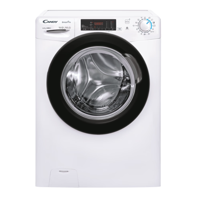 Picture of Candy Washing Machine with Dryer | CSHW4645TWB3/1-S | Energy efficiency class C/E | Front loading | Washing capacity 6 kg | 1400 RPM | Depth 45 cm | Width 60 cm | Display | Digit | Drying system | Drying capacity 4 kg | Steam function | White