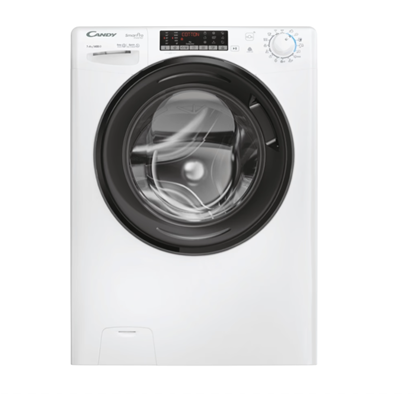Picture of Candy Washing Machine with Dryer | CSOW 4746TWMB5-S | Energy efficiency class A/E | Front loading | Washing capacity 7 kg | 1400 RPM | Depth 45 cm | Width 60 cm | Display | Digit | Drying system | Drying capacity 4 kg | Steam function | Wi-Fi | White