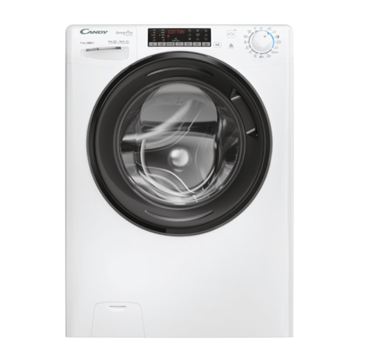 Picture of Candy Washing Machine with Dryer | CSOW 4746TWMB5-S | Energy efficiency class A/E | Front loading | Washing capacity 7 kg | 1400 RPM | Depth 45 cm | Width 60 cm | Display | Digit | Drying system | Drying capacity 4 kg | Steam function | Wi-Fi | White