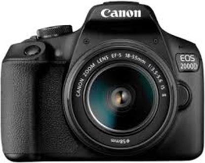 Picture of CANON EOS 2000D +EF-S 18-55MM F3.5-5.6 III CAMERA REFLEX BLACK