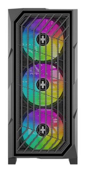 Picture of Case|XILENCE|ATX/micro ATX/Mini-ITX|Black|Midi Tower|PC|XILENT BREEZE II|X812.ARGB