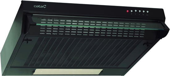 Picture of CATA Hood | FK SLIM 6000 BK | Conventional | Energy efficiency class B | Width 60 cm | 162 m³/h | Mechanical | LED | Black