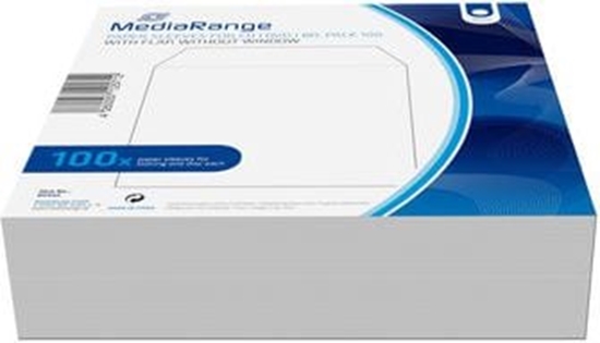 Picture of CD MEDIA ACC PAPER SLEEVES/WHITE 100PACK BOX66 MEDIARANGE