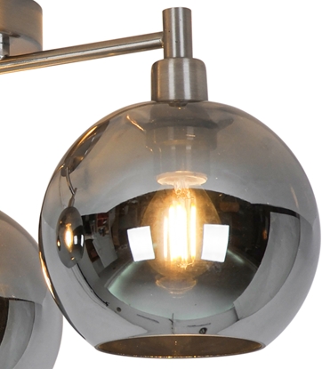 Attēls no CEILING LIGHT ANNA 3XE27 CHROME/SMOKY