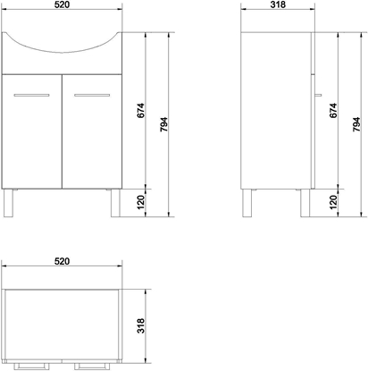 Attēls no Cersanit  (S543-003-DSM)