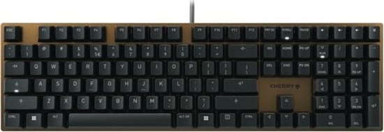 Изображение Cherry KC 200 MX tastatūra Universāls USB QWERTY Angļu Melns, Bronza